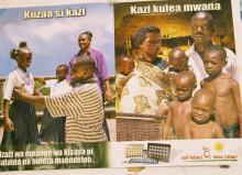 A poster at a primary health center in Zanzibar promotes family planning. © 2005 Alfredo L. Fort, Courtesy of Photoshare. A poster at a primary health center in Zanzibar promotes family planning. © 2005 Alfredo L. Fort, Courtesy of Photoshare.