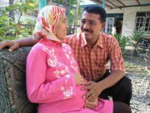 Pregnant woman with her husband Pregnant woman with her husband